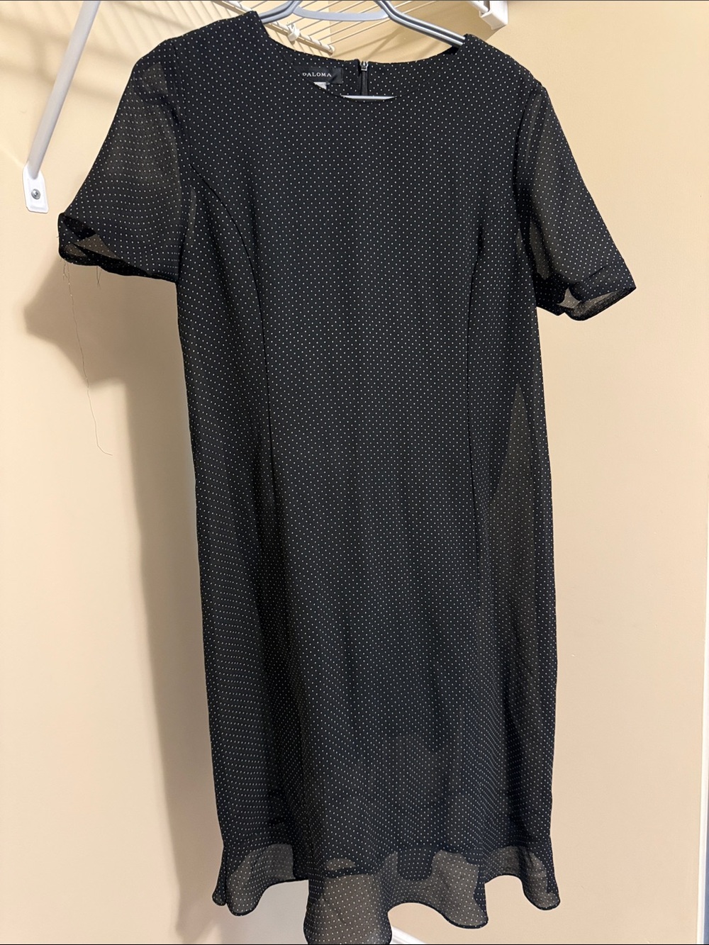 Zalora Black Polka Dot Midi Dress